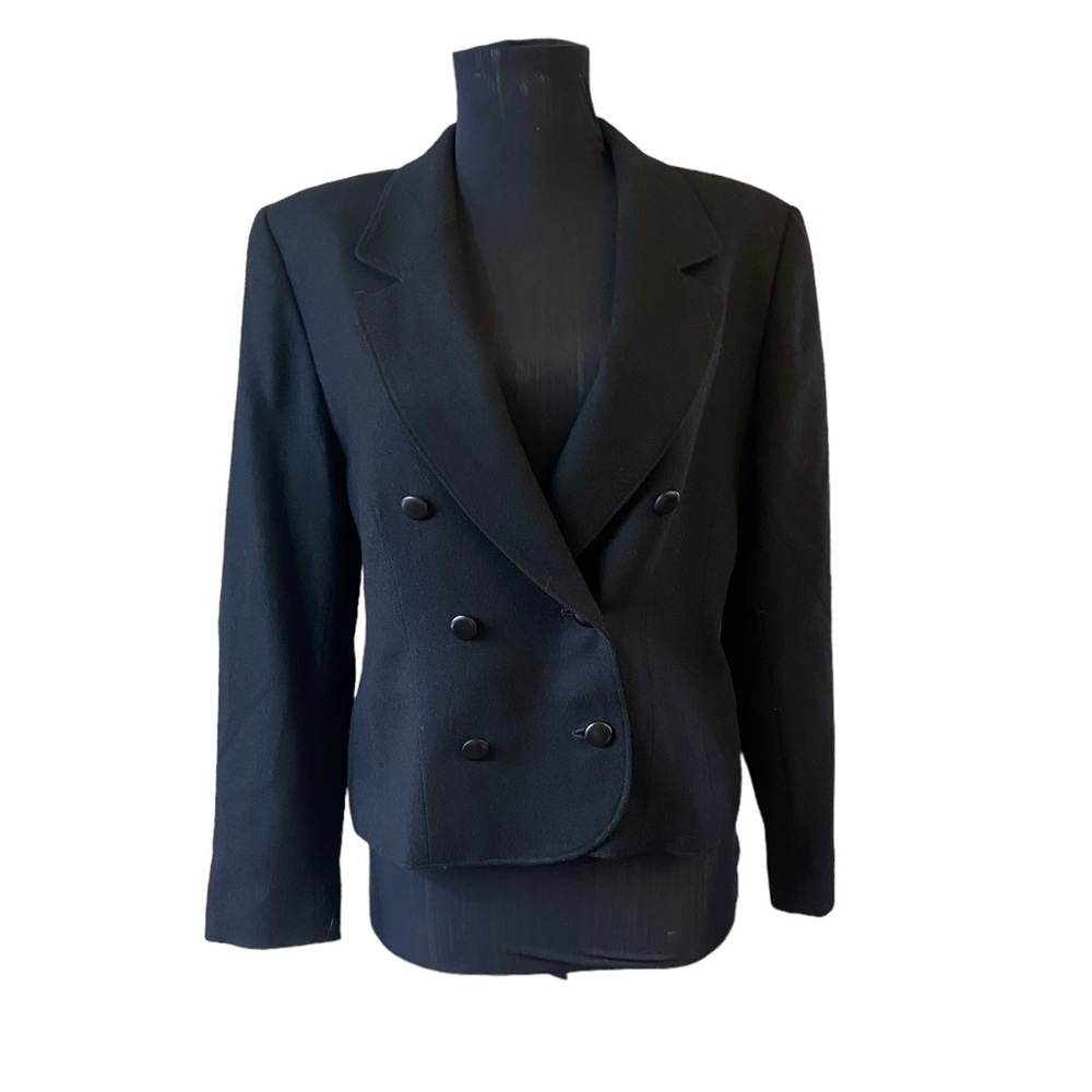 Vintage Pendleton Double Breasted Petite Cropped … - image 3